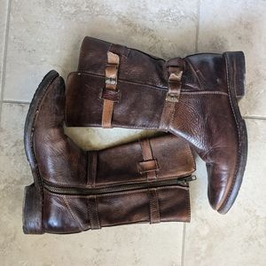 Bed Stu bench made leather boots